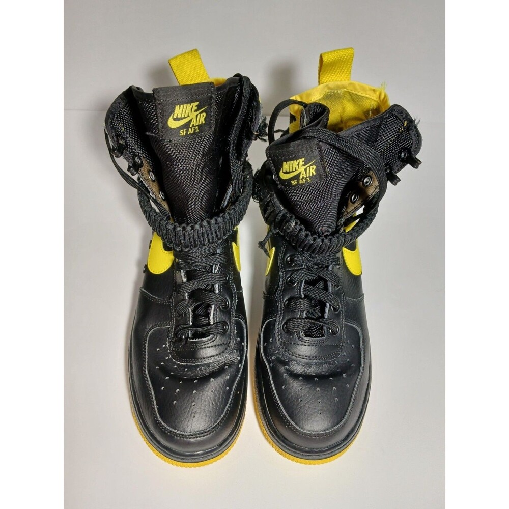 Nike SF Air Force 1 High Black Yellow Size 8.5 Men’s Limited Edition Sneakers - Picture 1 of 8